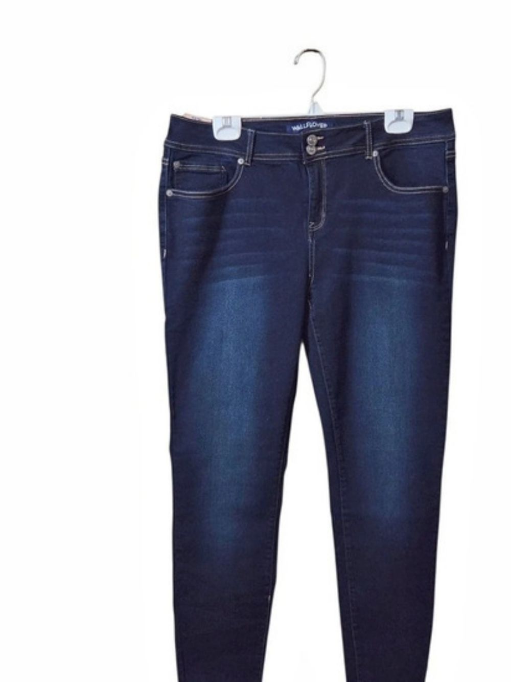 WallFlower Ultra Fit Skinny Jeans in Blue Waist 17 NWT